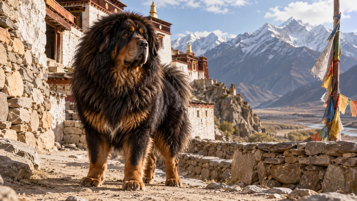 Tibet Mastifi köpek — ırkın tarihi ve kökeni